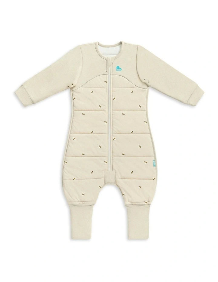 Sleep Suit 2.5T Quilted Stretch Cotton Bees in Oatmeal image 1