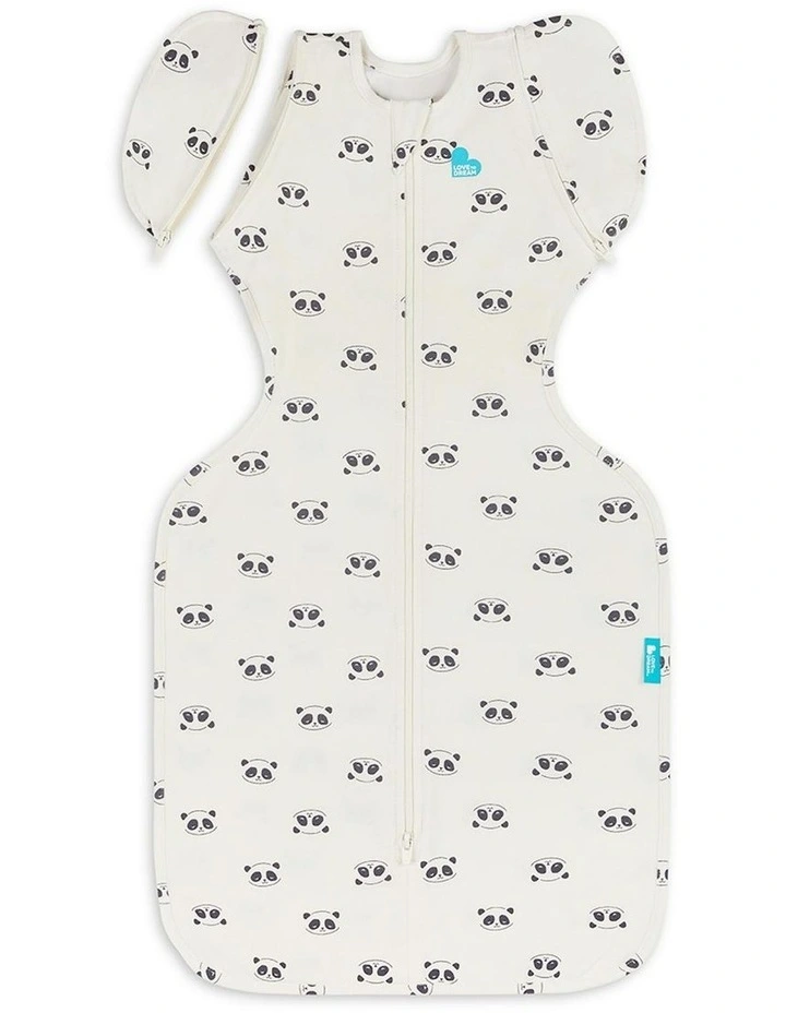 1.0T Stretch Cotton Sleepy Panda Transition Bag in Cream image 1