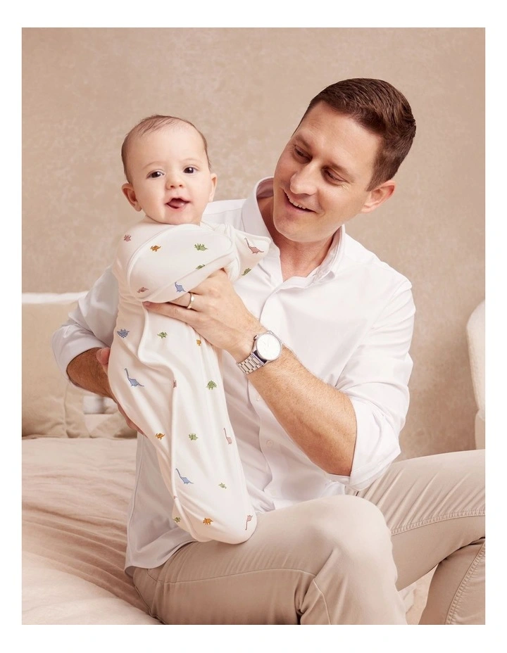 Stretch Cotton Dinosnore Transition Bag 1.0T in Cream image 3