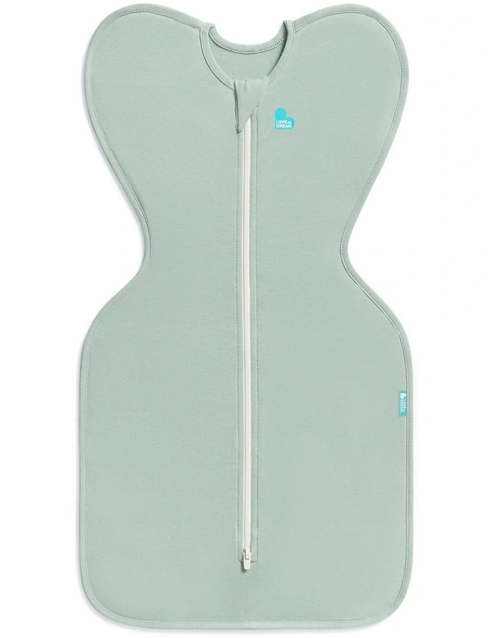 0.2T Stretch Cotton Swaddle Up in Olive image 1