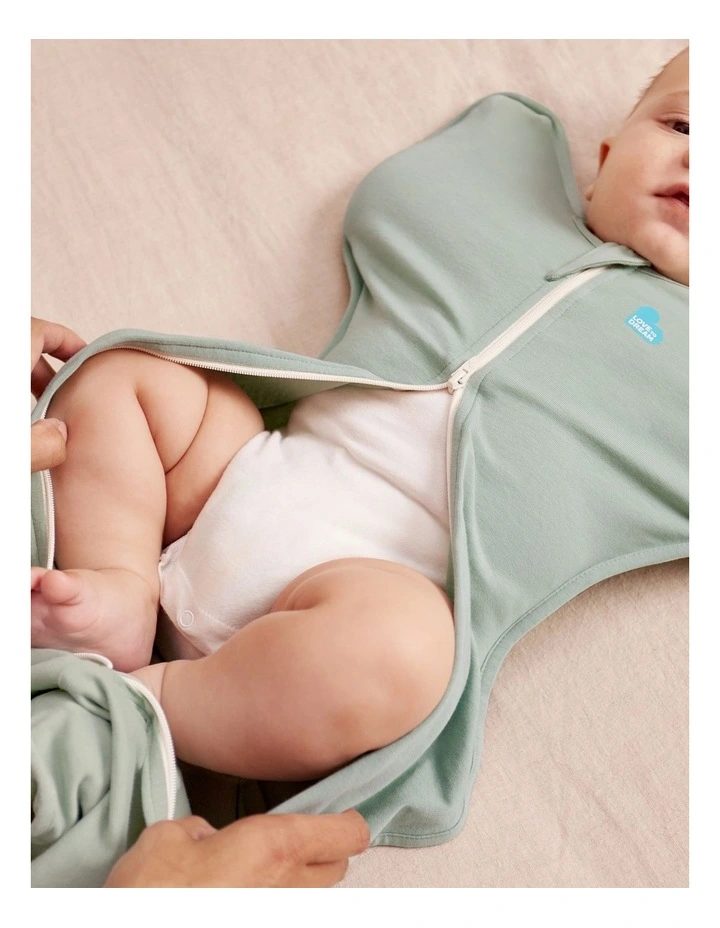 0.2T Stretch Cotton Swaddle Up in Olive image 3