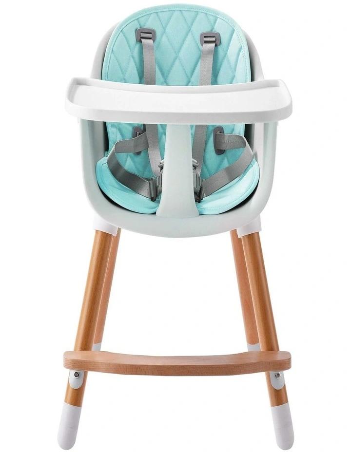 Amelia 2-in-1 Timber Highchair in Blue image 3