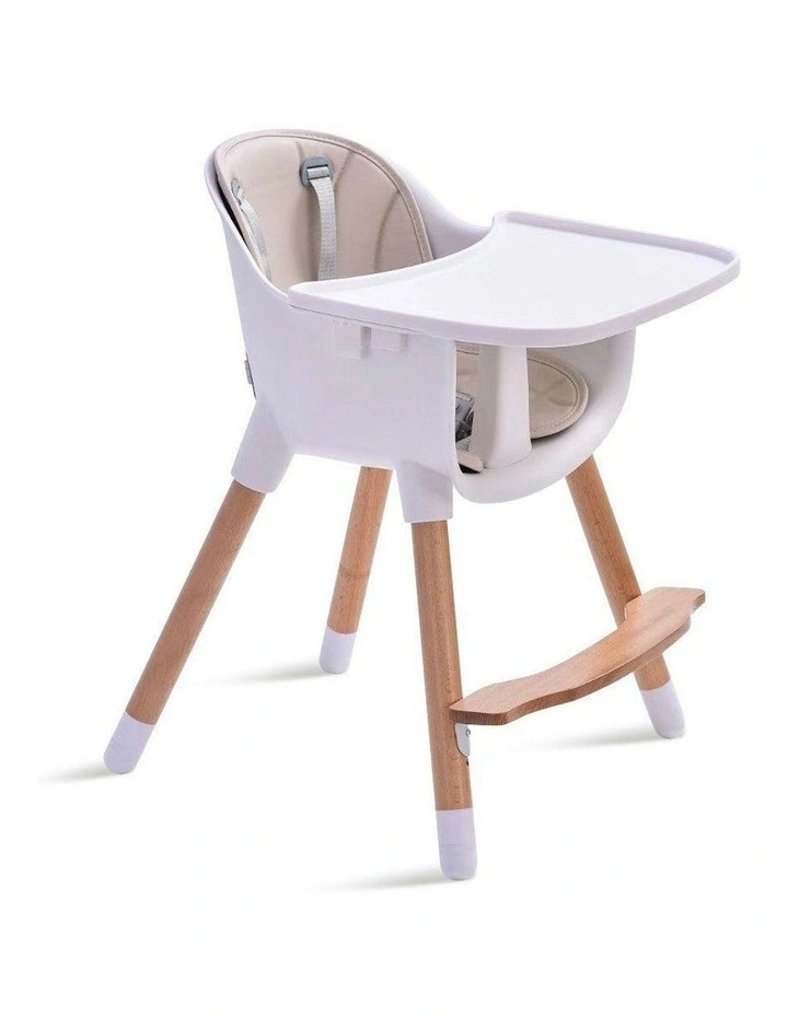 Amelia 2-in-1 Timber Highchair in Grey image 7