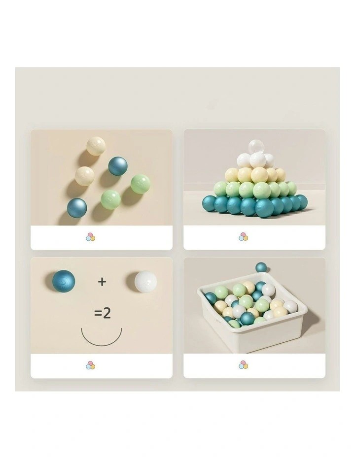 Anti-Press Pit Ocean Ball 7cm 100 Pieces in Kiwi image 3