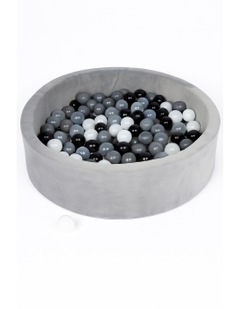 Alexander Round Ball Pit in Grey