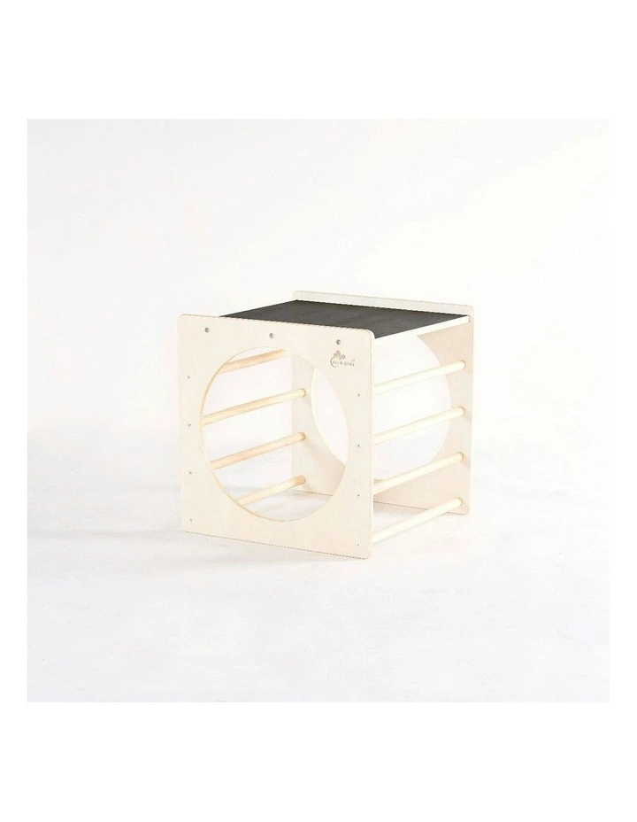 Ian Pikler Play Cube with Blackboard in Beige image 1