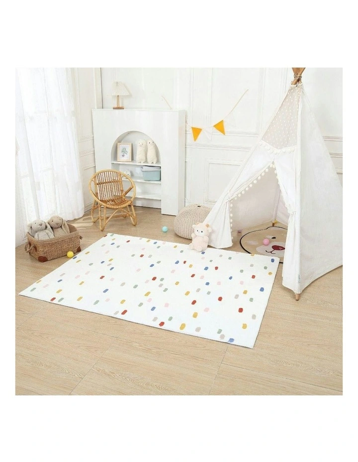 Pretty Dot Rug in Multi image 2