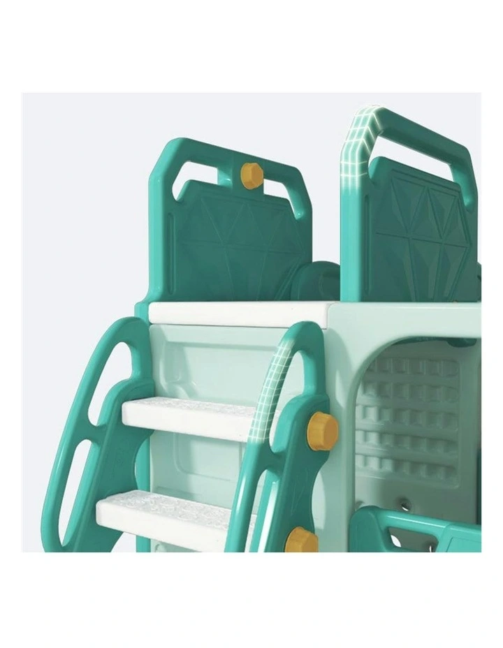 Lucas Baby Slider and Swing Play Center with Bus in Green image 4