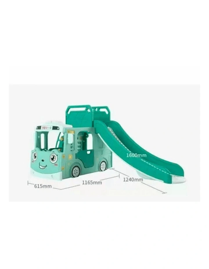 Lucas Baby Slider and Swing Play Center with Bus in Blue image 3