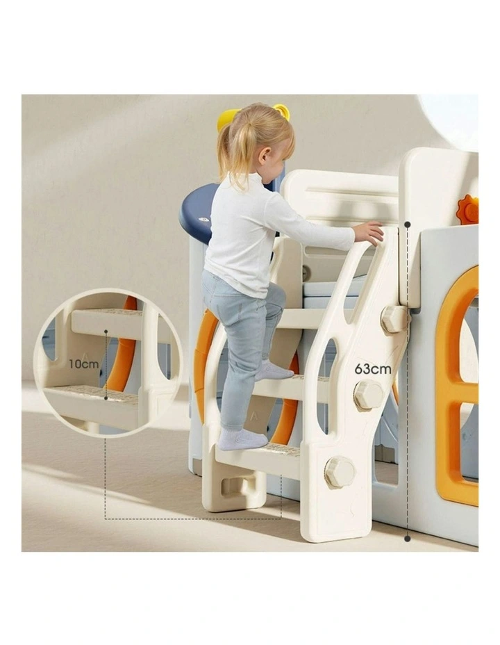 Hunter Pirate Ship Baby Slider Play Center in Blue image 3