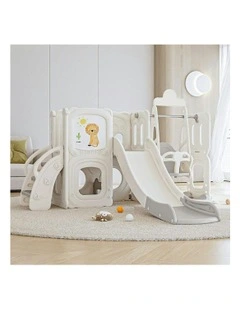 All 4 Kids Joyce Baby Slider and Swing Play Center with Easel