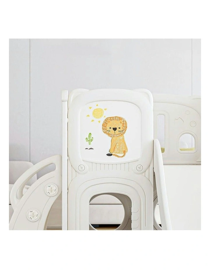 All 4 Kids Joyce Baby Slider and Swing Play Center with Easel image 4