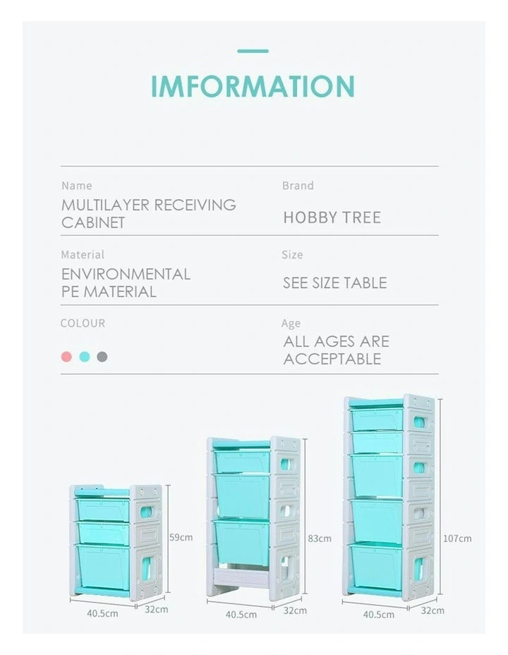 Hannah Combined Storage Unit in Blue image 7