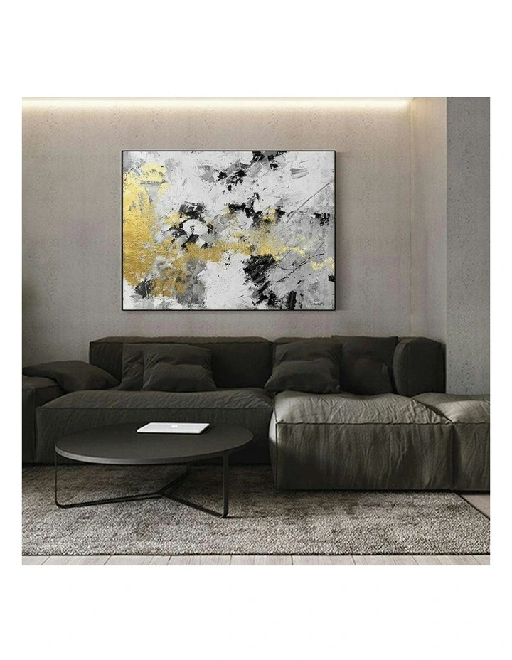 Modern Abstract Oil Hand Painted Wall Art With Frame 017 in Multi image 2