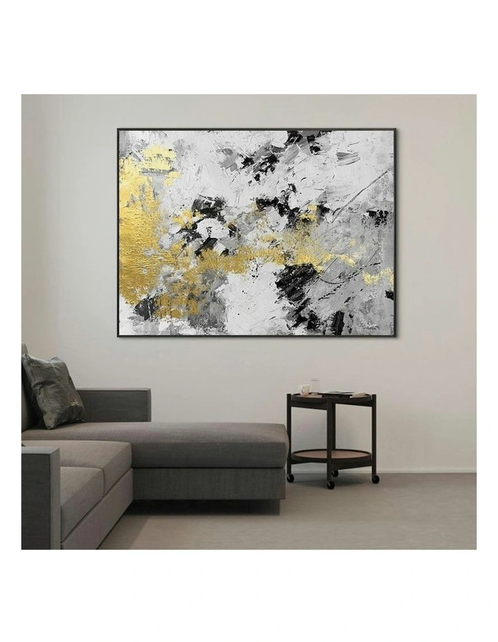 Modern Abstract Oil Hand Painted Wall Art With Frame 017 in Multi image 3