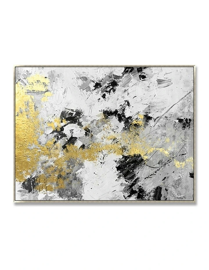 Modern Abstract Oil Hand Painted Wall Art With Frame 017 in Multi image 4