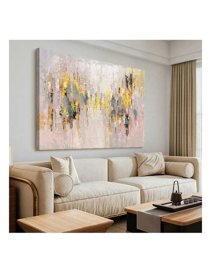 Modern Abstract Oil Hand Painted Wall Art With Frame 018 in Multi image 2