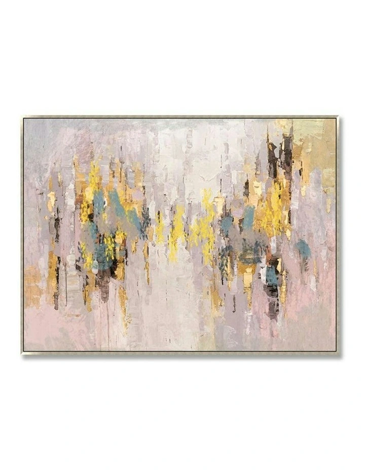 Modern Abstract Oil Hand Painted Wall Art With Frame 018 in Multi image 4