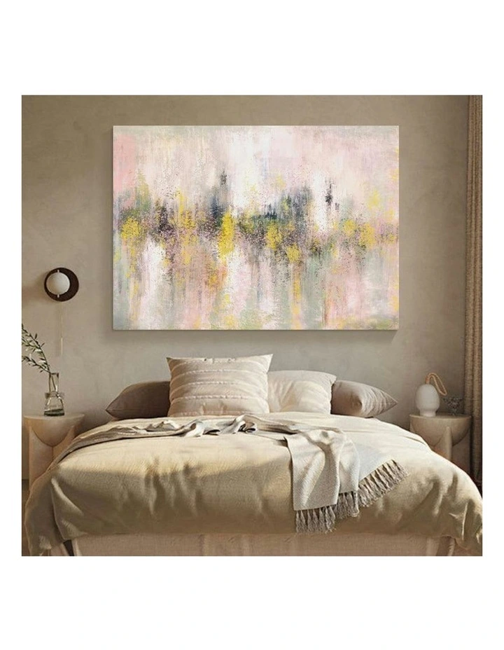 Modern Abstract Oil Hand Painted Wall Art With Frame 019 in Multi image 3