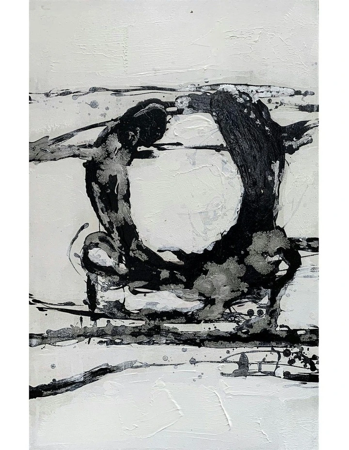 Modern Abstract Oil Hand Painted Wall Art With Frame 021 in Multi image 1