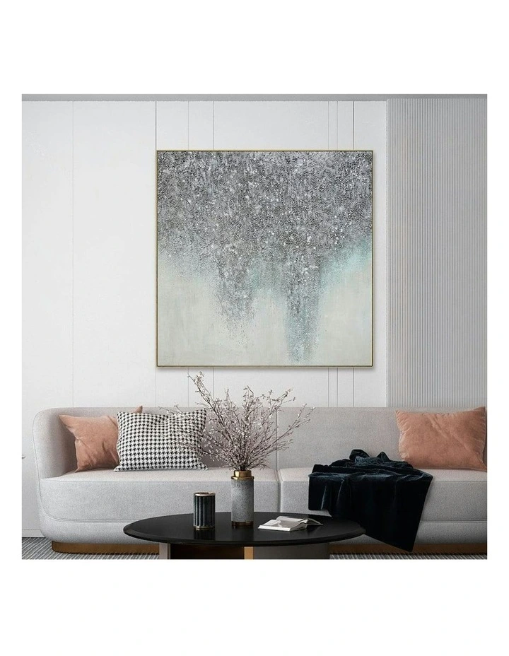 Modern Abstract Oil Hand Painted Wall Art With Frame 004 in Multi image 3