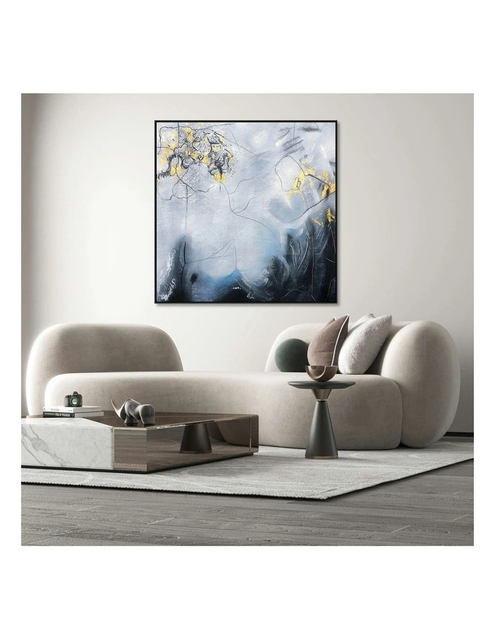 Modern Abstract Oil Hand Painted Wall Art With Frame 006 in Multi image 3