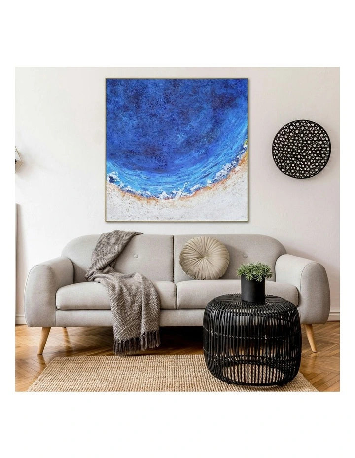 Modern Abstract Oil Hand Painted Wall Art With Frame 007 in Multi image 3