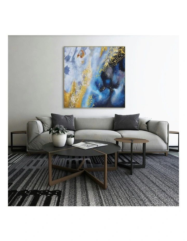 Modern Abstract Oil Hand Painted Wall Art With Frame 008 in Multi image 3