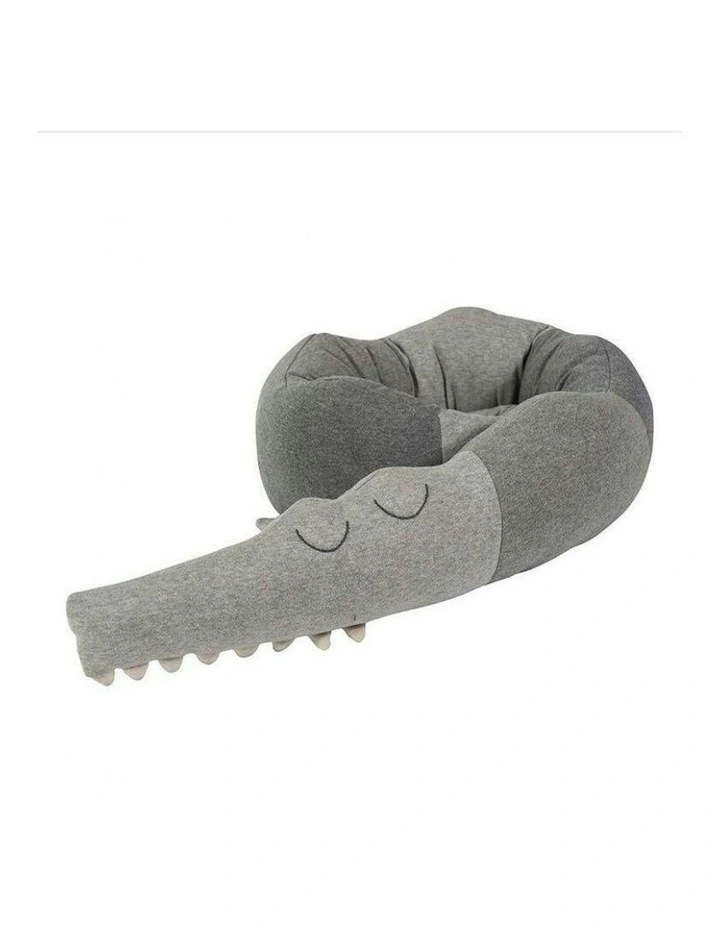 Alligator Baby Cot Bumper Flush Toy 185cm in Multi image 1
