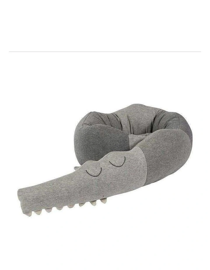 Alligator Baby Cot Bumper Flush Toy 185cm in Multi image 4