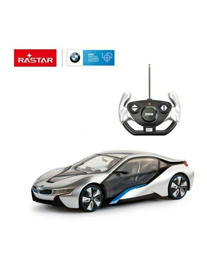 Licensed 1:14 Radio Control Car - BMW I8 With Interior Light image 3