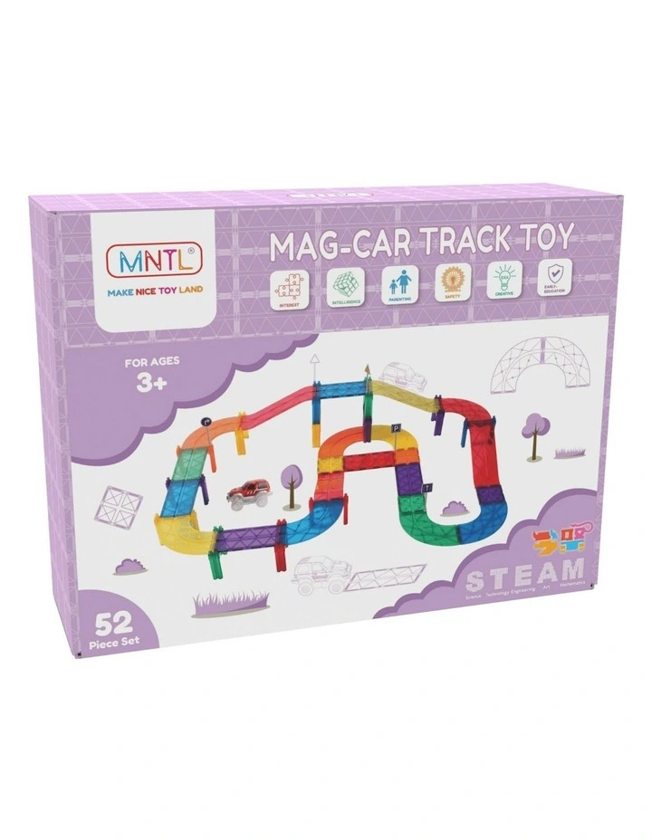 Magnetic Car Track Set 52 Pieces image 1
