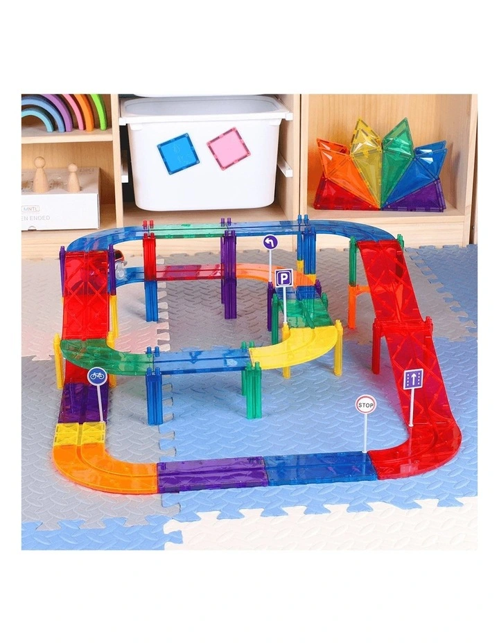 Magnetic Car Track Set 52 Pieces image 3