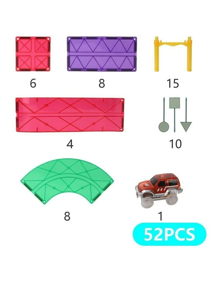 Magnetic Car Track Set 52 Pieces image 6