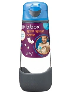 Sport Spout Bottle 600ml in Blue Slate