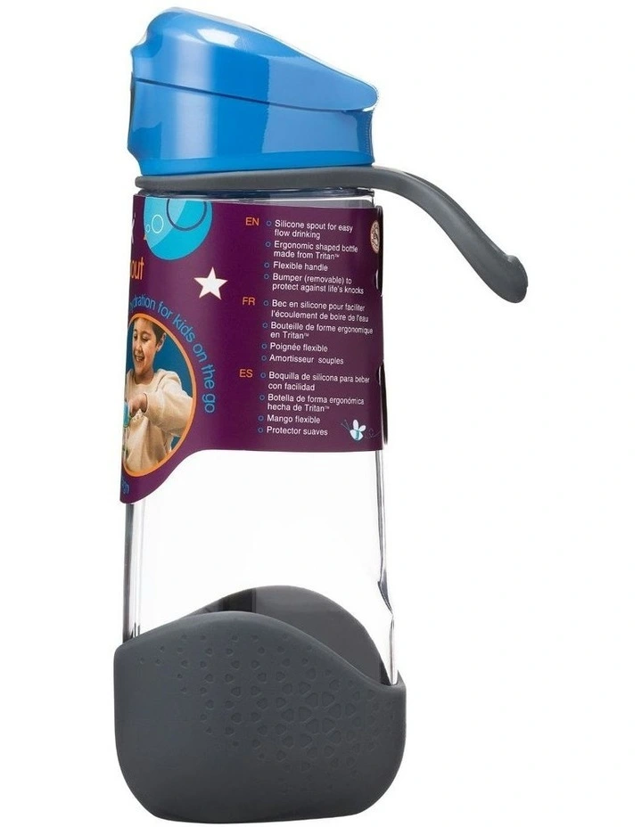 Sport Spout Bottle 600ml in Blue Slate image 3