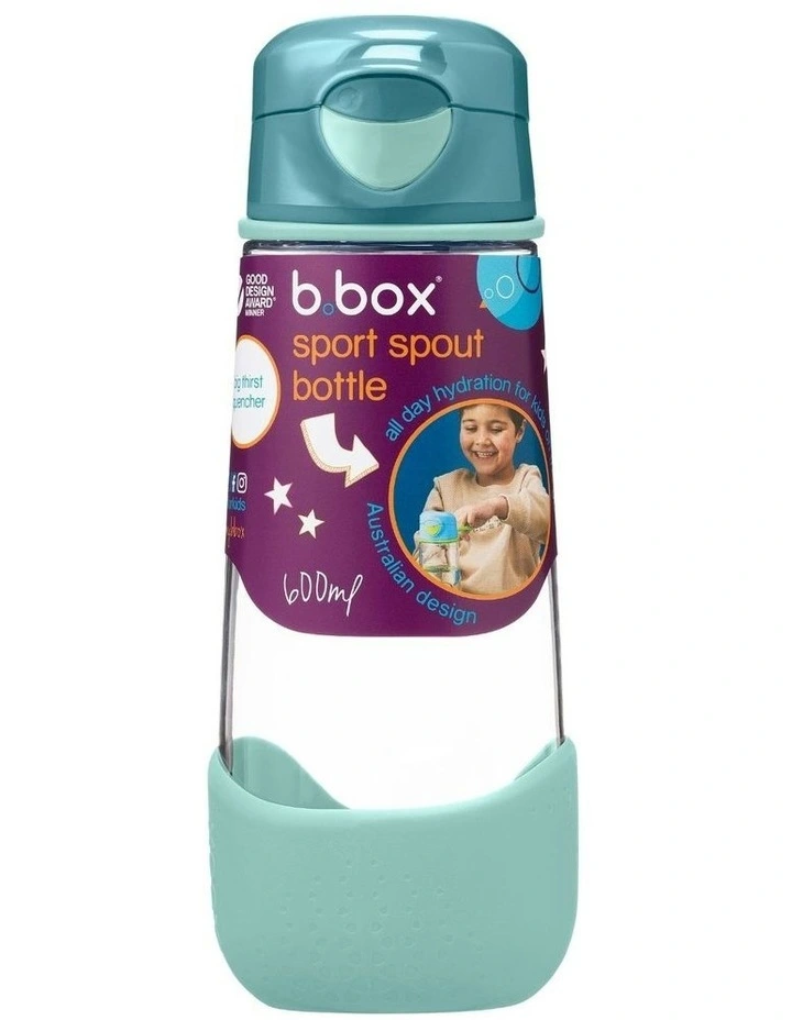 Sport Spout Bottle 600ml in Emerald Forest image 1