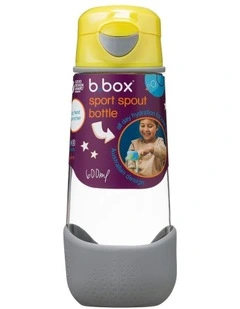 Sport Spout Bottle 600ml in Lemon Sherbet