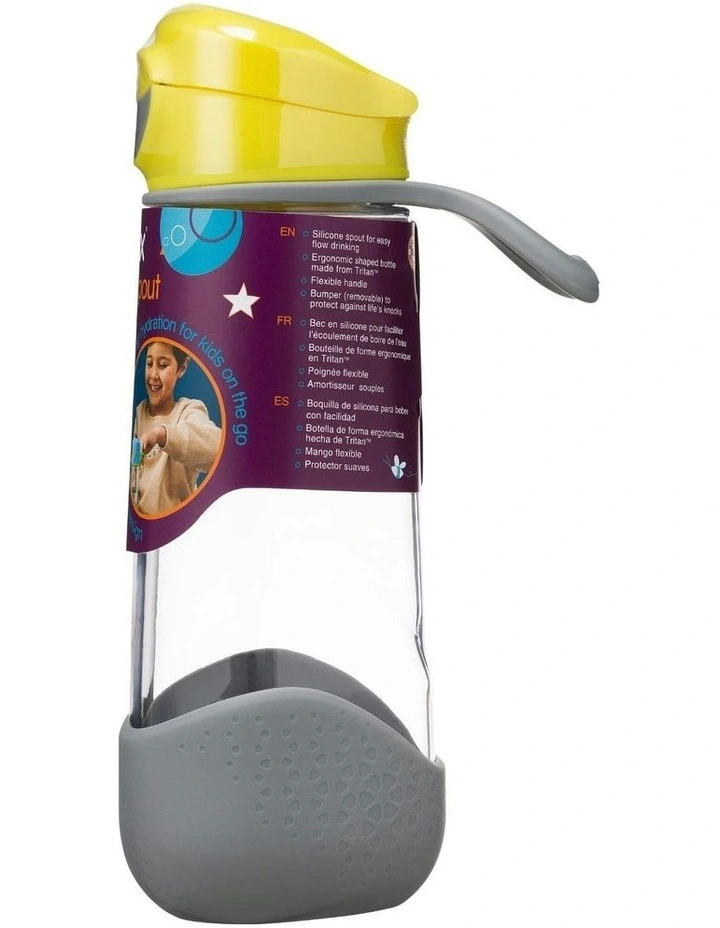 Sport Spout Bottle 600ml in Lemon Sherbet image 3