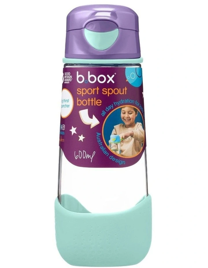 Sport Spout Bottle 600ml in Lilac Pop image 1