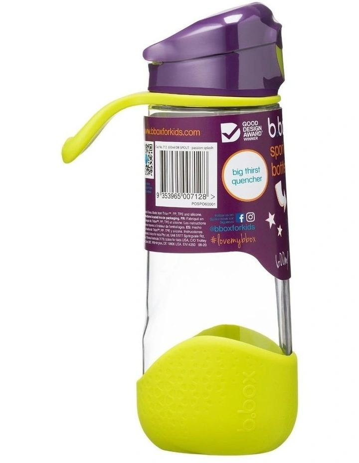 Sport Spout Bottle 600ml in Passion Splash image 2