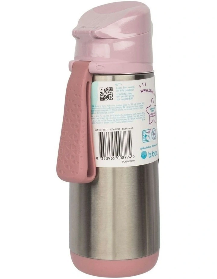 Insulated Drink Bottle 500ml in Blush Crush image 4