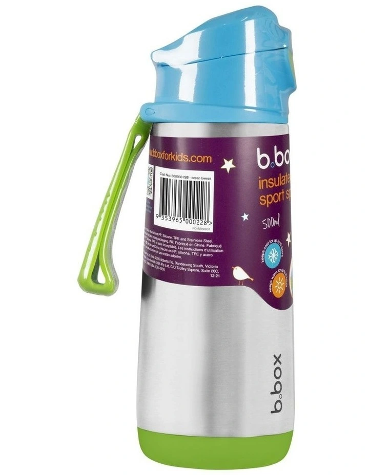 Insulated Sport Spout Bottle 500ml in Ocean Breeze image 5