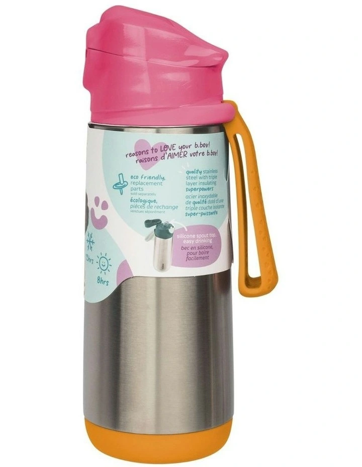 Insulated Sport Spout Bottle 500ml in Strawberry Shake image 5