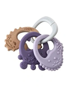 Trio Teether - Peony