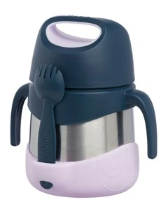 Insulated Food Jar in Indigo Rose