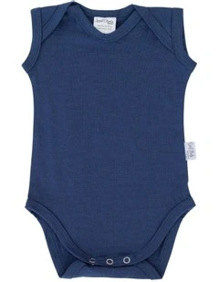 Singlet Merino Bodysuit in Navy