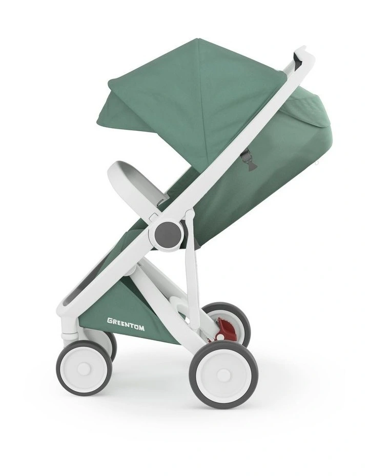 Classic Stroller in White/Sage image 2