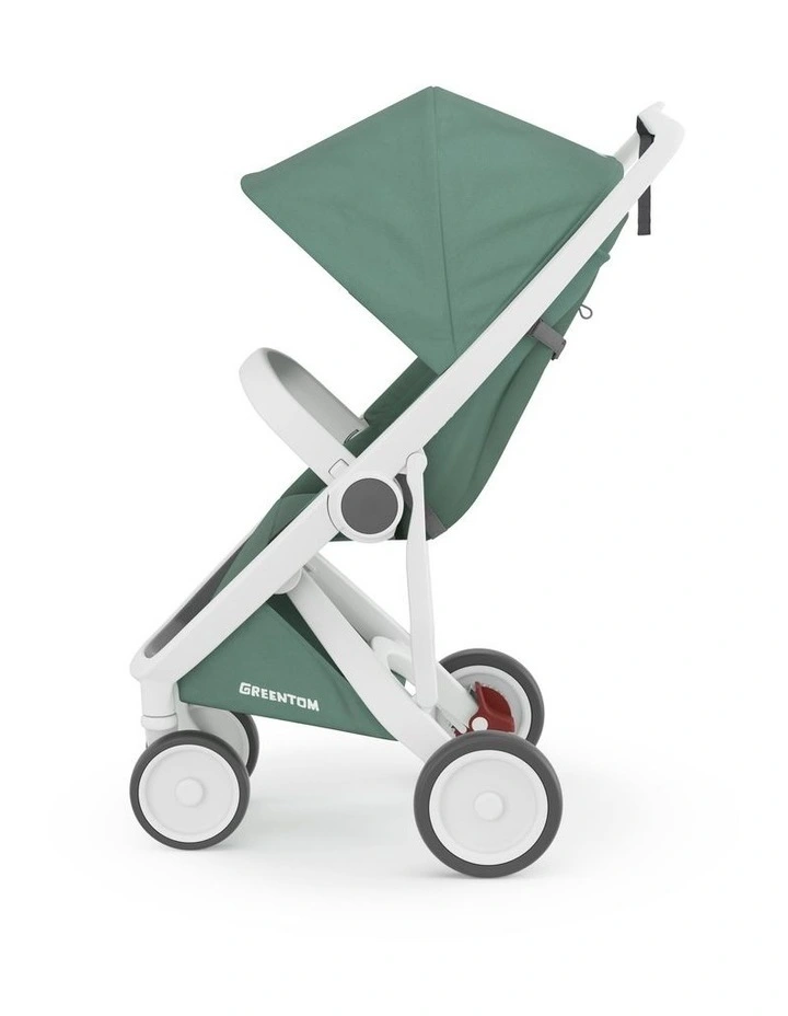 Classic Stroller in White/Sage image 7