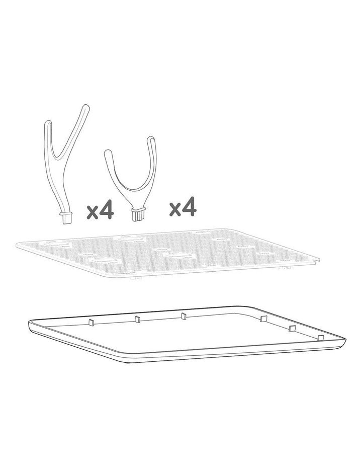 Slim Drying Rack in White image 7